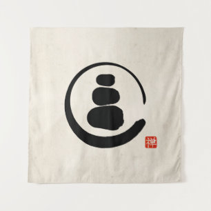 Zen Enzo Circle en Zen-stenen Wandkleed