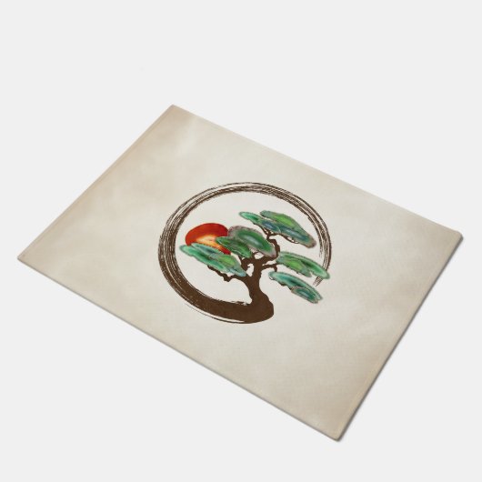 Zen Enzo Geode Bonsai Tree op canvas Deurmat (Schuin)