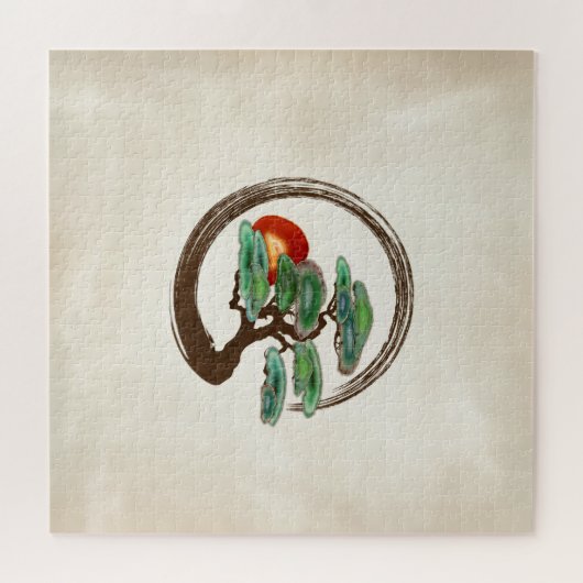 Zen Enzo Geode Bonsai Tree op canvas Legpuzzel (Horizontaal)