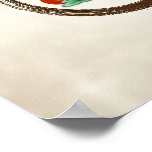 Zen Enzo Geode Bonsai Tree op canvas Poster (Hoek)