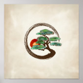 Zen Enzo Geode Bonsai Tree op canvas Poster (Voorkant)
