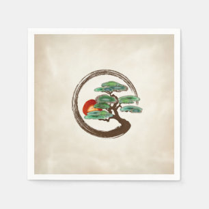 Zen Enzo Geode Bonsai Tree op canvas Servet