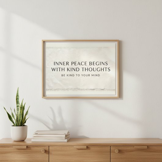 Zen Fabric Texture Mental Health Art Foto Afdruk