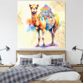*~* Zen Fantasy CAMEL Regenboog Glitter SC5 Canvas Afdruk (Insitu (Slaapkamer))