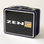 Zen fighter zwarte lunchbox (Voorkant)