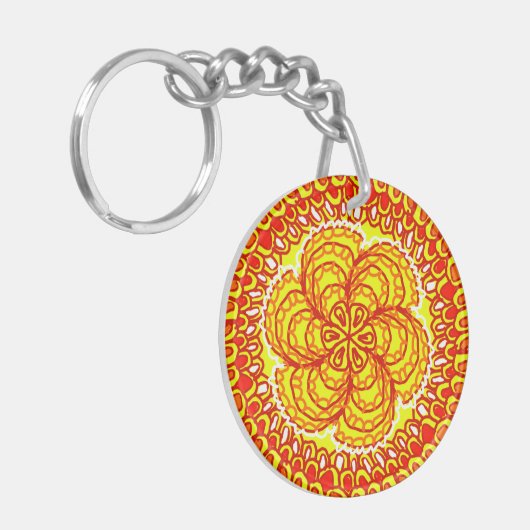 ZEN FIRE van Jennifer Webster Sleutelhanger (Voorkant Links)