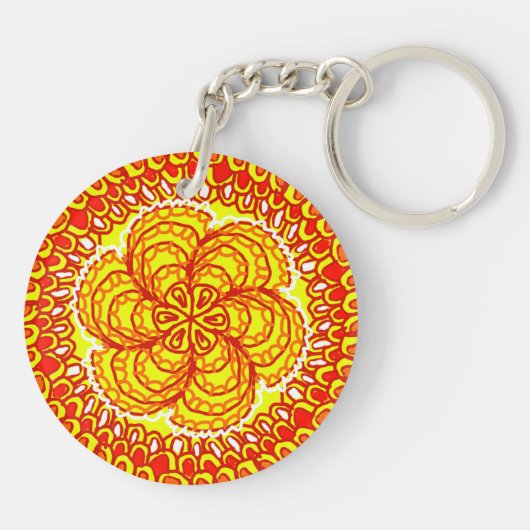 ZEN FIRE van Jennifer Webster Sleutelhanger (Achterkant)