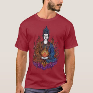 Zen Flame: De Straal van Verlichting T-shirt