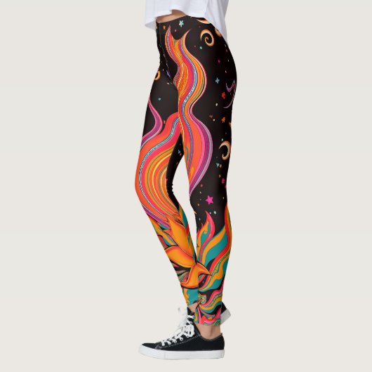 Zen Flame Flower Leggings (Links)