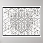 Zen Flower of Life Coloring Poster (Voorkant)
