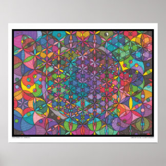 Zen Flower of Life - Divine Eyes Print