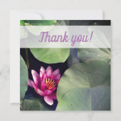 Zen flowergirl uitnodigcard kaart (Achterkant)