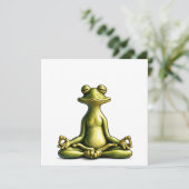 Zen Frog Bedankkaart (Staand voorkant)