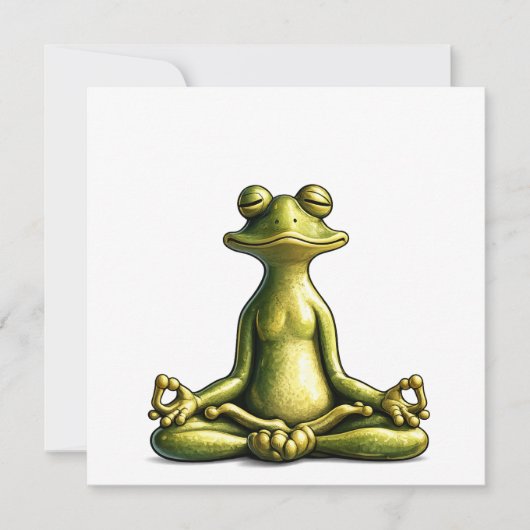 Zen Frog Bedankkaart (Voorkant)
