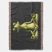 Zen Frog Deken (Voorkant Verticaal)