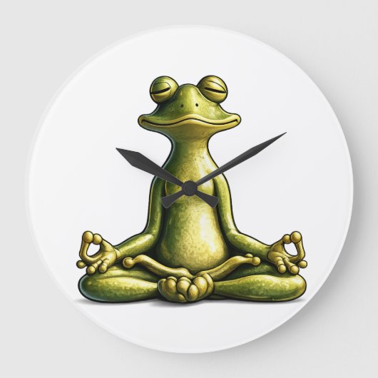 Zen Frog Grote Klok (Voorkant)