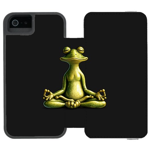 Zen Frog Incipio iPhone Portemonnee Hoesje (Agenda Open)