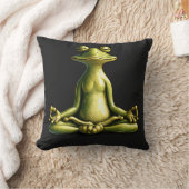 Zen Frog Kussen (Deken)