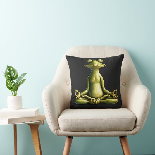 Zen Frog Kussen (Stoel)