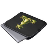 Zen Frog Laptop Sleeve (Voorkant onderkant)