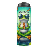 Zen Frog Meditation Pond Thermosbeker (Voorkant)