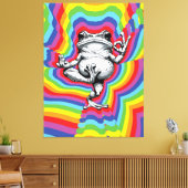 Zen Frog meesterwerk Canvas Afdruk (Insitu (Woonkamer))