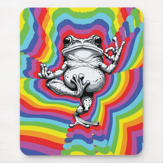 Zen Frog meesterwerk Muismat (Voorkant)