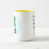 Zen Frog op een trein Mok (Midden)