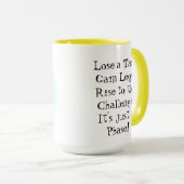 Zen Frog op een trein Mok (Voorkant rechts)