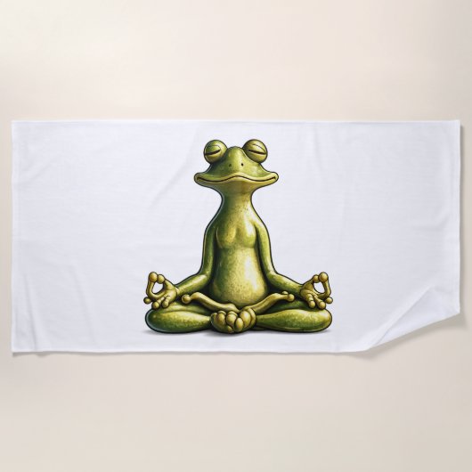 Zen Frog Strandlaken (Voorkant)