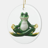 Zen Frog, Yoga Frog, Zen Gifts Keramisch Ornament (Links)