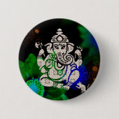 Zen Ganesh Ronde Button 5,7 Cm (Voorkant)