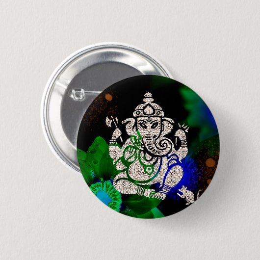 Zen Ganesh Ronde Button 5,7 Cm (Voorkant /achterkant)