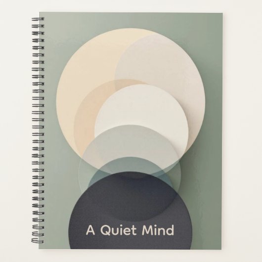 Zen Garden Circles | Minimalist Sand & Stone Art Planner (Voorkant)