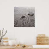 Zen Garden Detail. Poster (Keuken)
