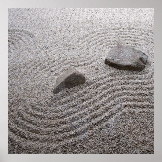 Zen Garden Detail. Poster (Voorkant)