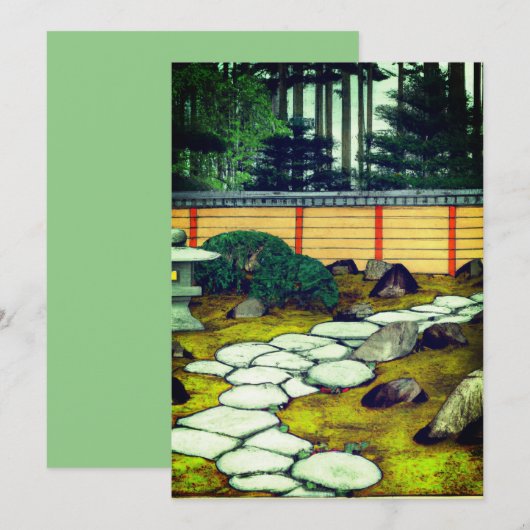 Zen Garden Feestdagenkaart (Voorkant / Achterkant)