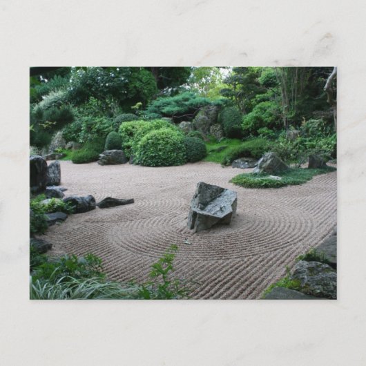 Zen Garden H Landschap Tuin Fotografie Briefkaart (Voorkant)
