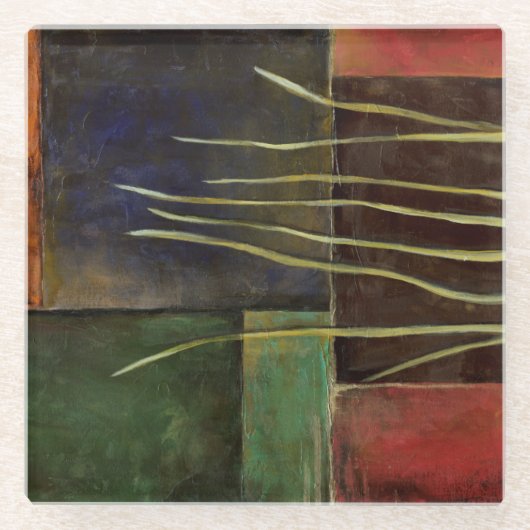 Zen Garden I Glazen Onderzetter (Voorkant)