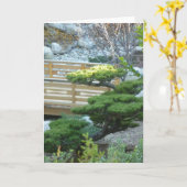 Zen Garden Kaart (Gele Bloem)