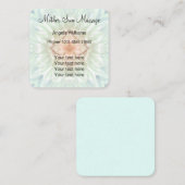 Zen Garden Massage Mandala Design Vierkante Visitekaartje (Voorkant / Achterkant)