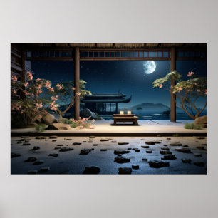 Zen Garden rustige vreedzame Natuur Poster