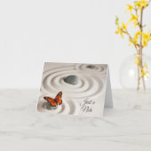 Zen Garden, slechts een opmerking generiek Wenskaa Kaart (Gele Bloem)