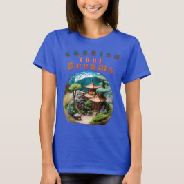 Zen Garden Sphere met Dwerg - Voeden uw droom T-shirt