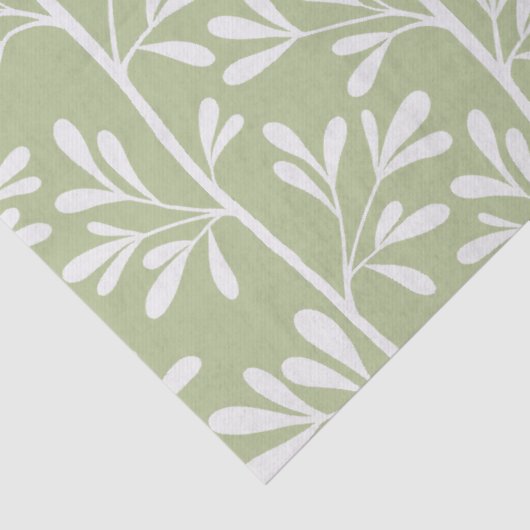 Zen Garden Stems Bright Minimal Botanical Tissuepapier (Detail)