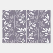 Zen Garden Stems Deep Minimal Botanical Silhouette Inpakpapier Vel (Voorkant)