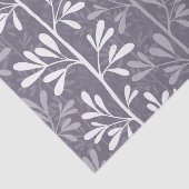 Zen Garden Stems Deep Minimal Botanical Silhouette Tissuepapier (Detail)