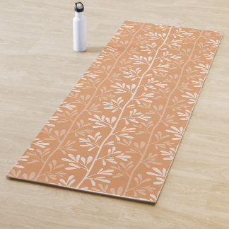 Zen Garden Stems XL minimale zachte witte silhouet Yogamat