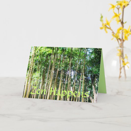 Zen gebeurt kaart (Gele Bloem)