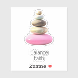 Zen-gedachte balans geloof sticker